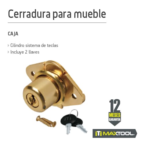 Cerradura para puerta principal tipo gatillo / perilla doble AKSI