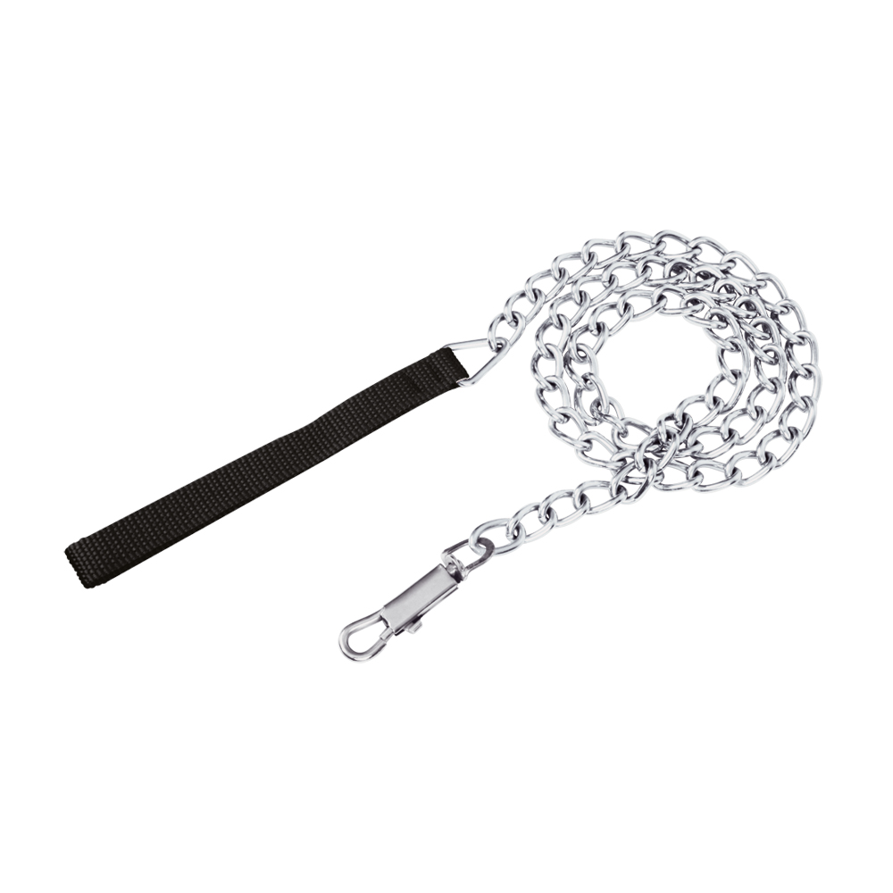 Cadena para perro cromada 3.5 mm x 1.20 m color negro