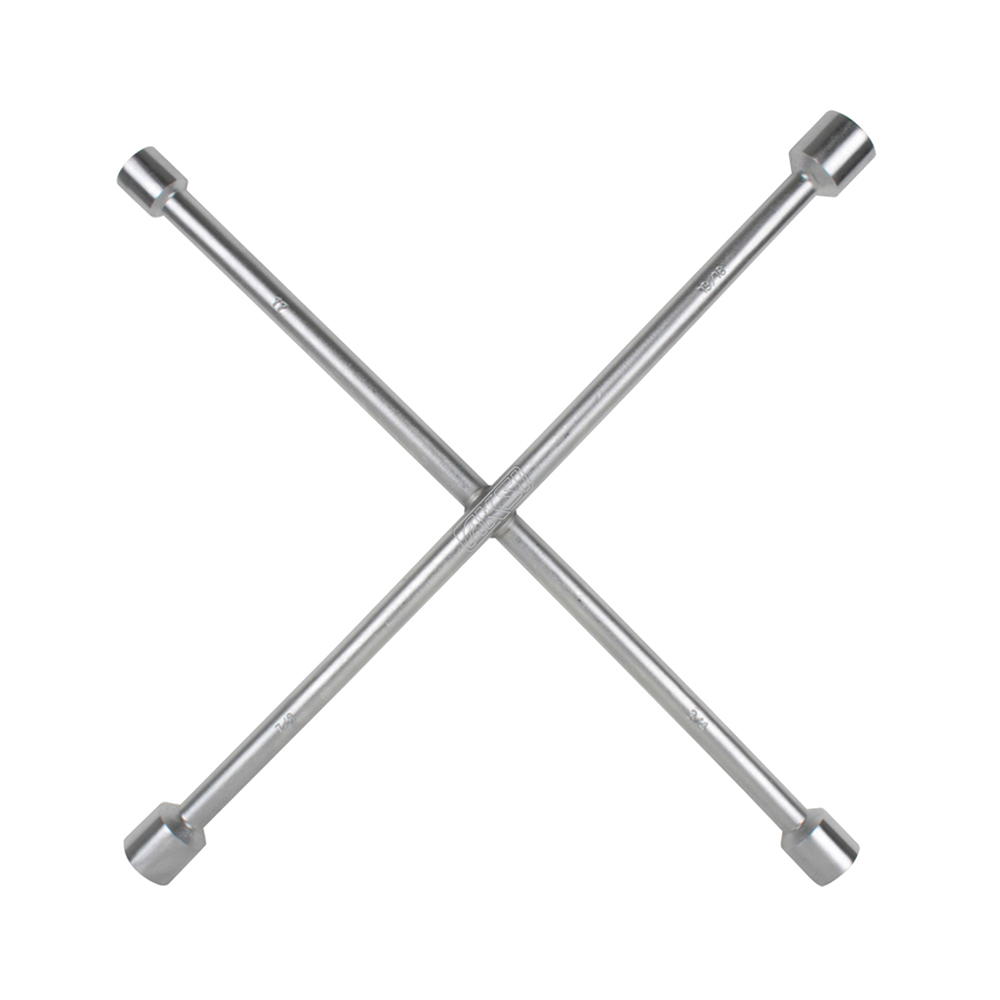 Llave de cruz pulida y cromada de 18"