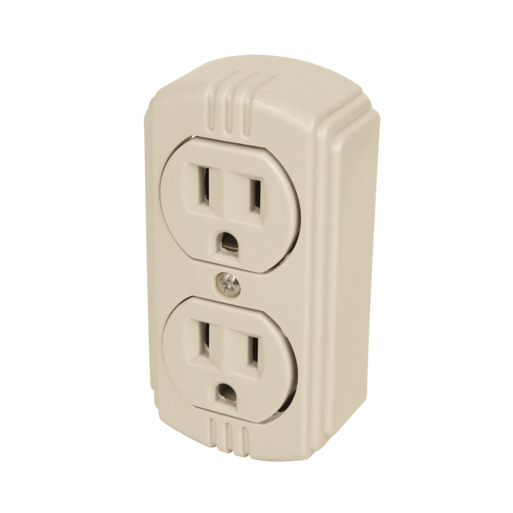 Contacto duplex aterrizado visible