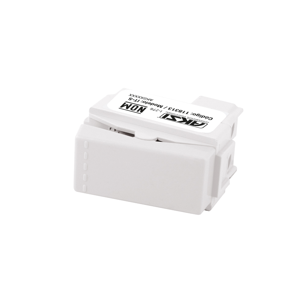 Apagador sencillo de tecla 127V/10A - Blanco - AK