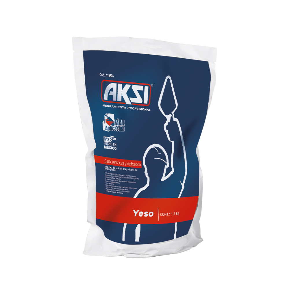 Yeso, bolsa de 1.5 kg