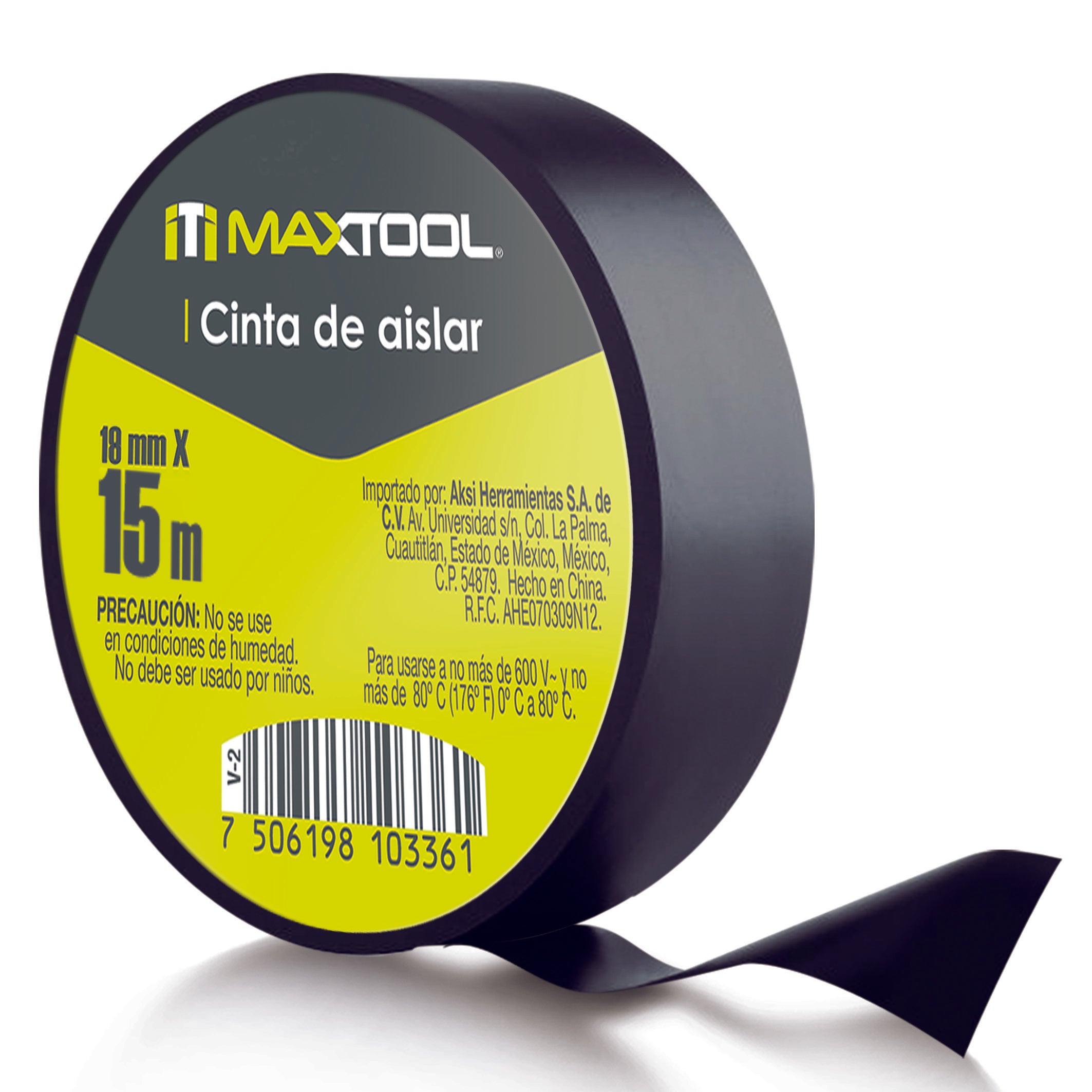 Cinta de aislar 18mm x 15 mt