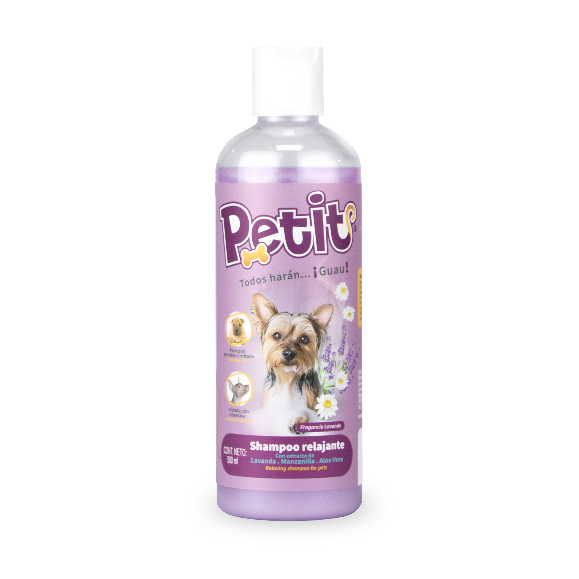 Shampoo perros Lavanda-manzanilla para el cuidado de la piel - 500ml