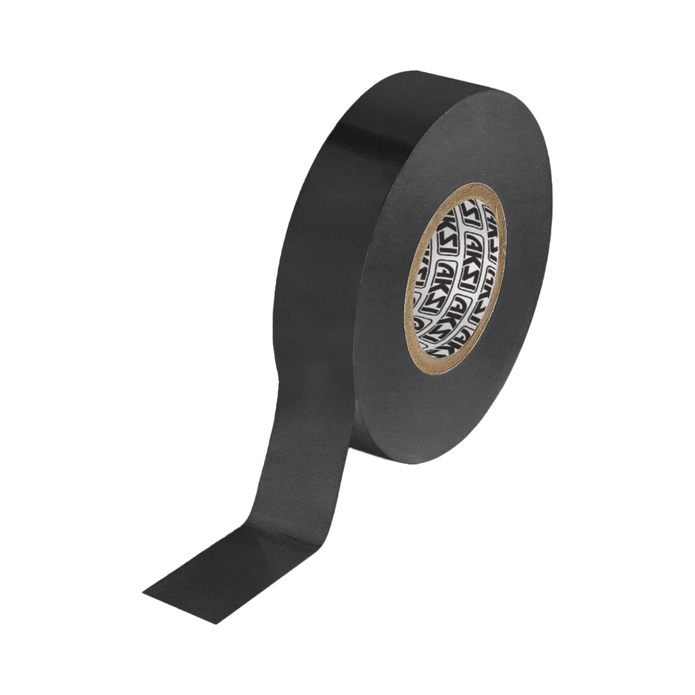 Cinta de aislar negra 19 mm x 9m